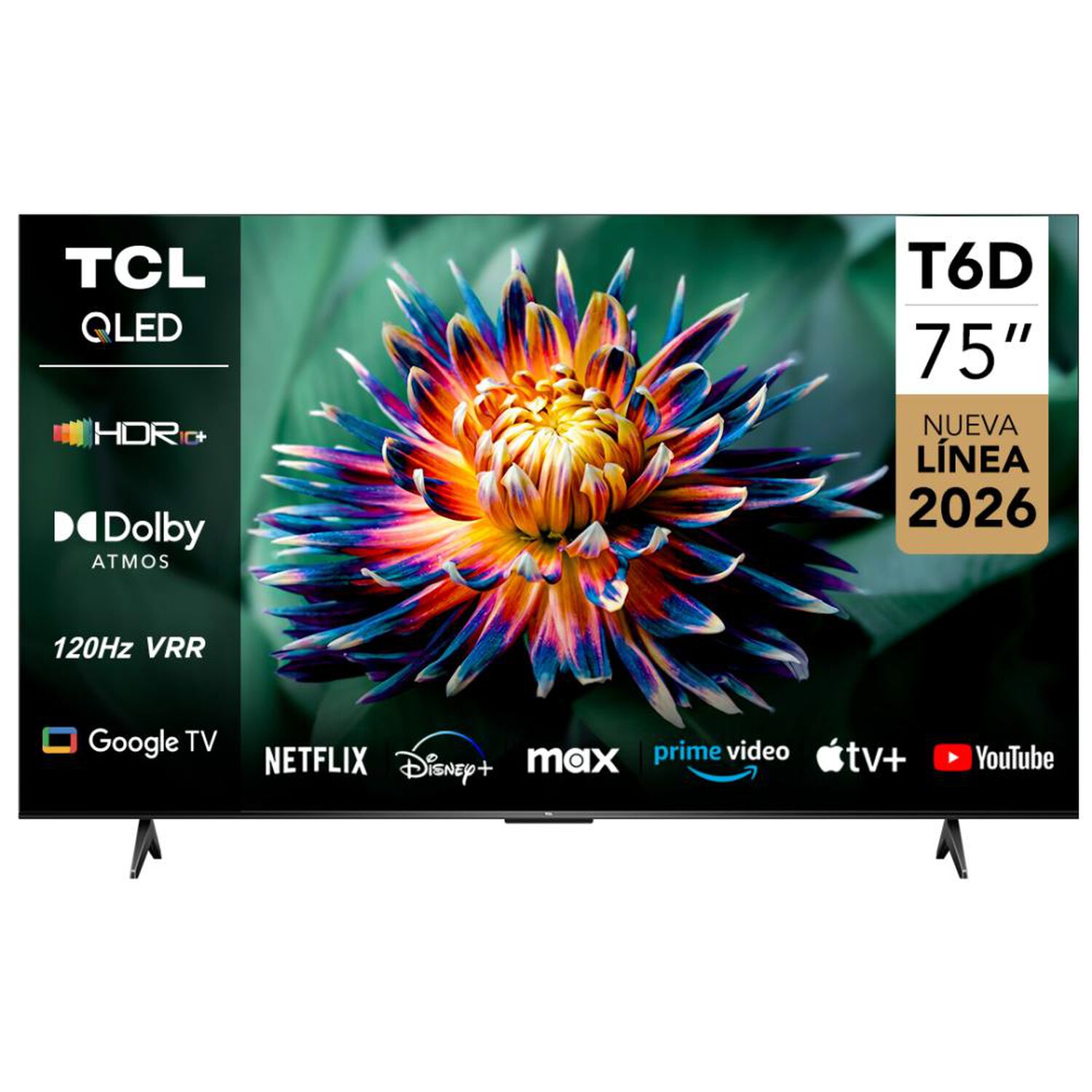 Qled 75" TCL T6D / Ultra HD 4K / Smart TV