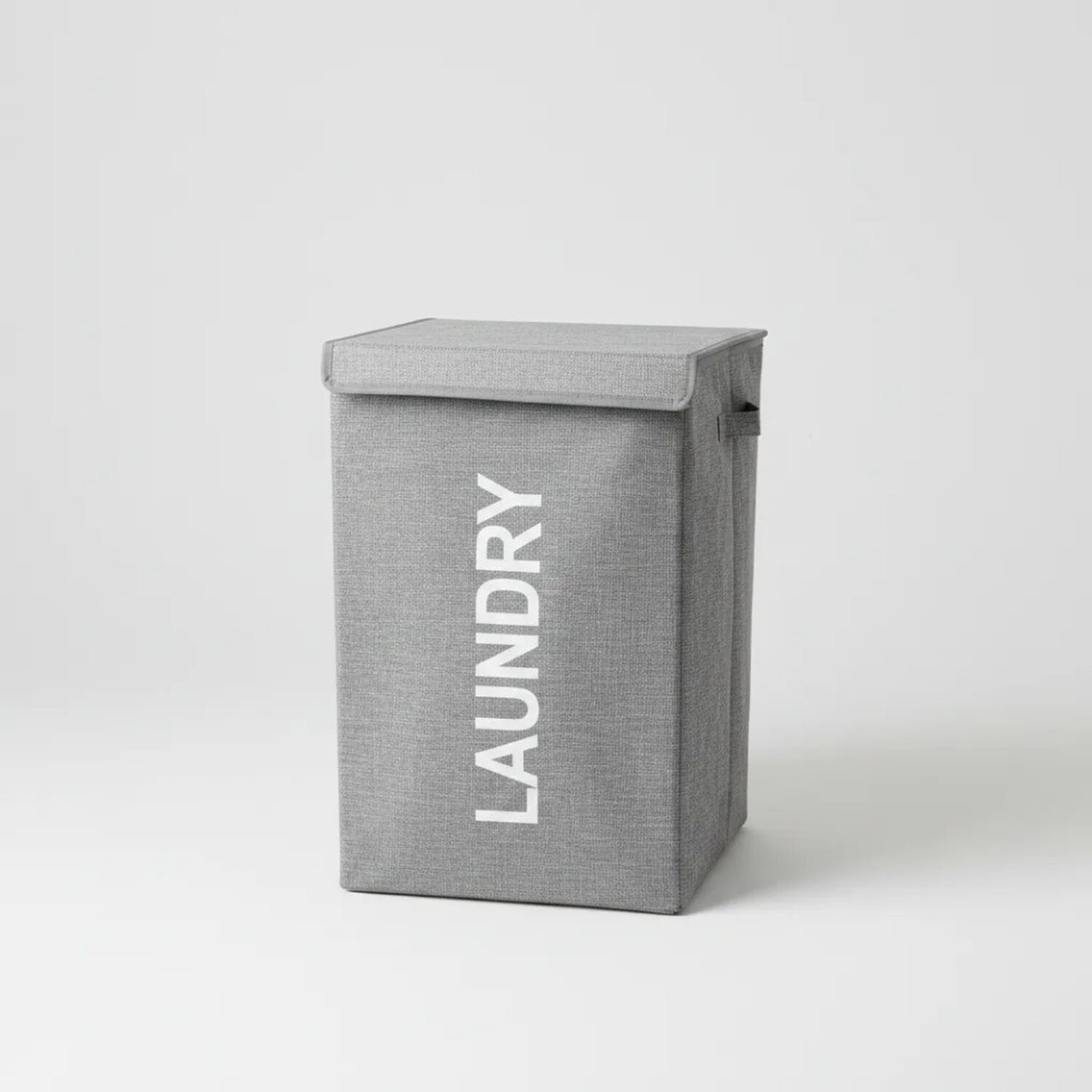 Canasto Organizador Para Ropa Laundry Gris Con Tapa image number 1.0