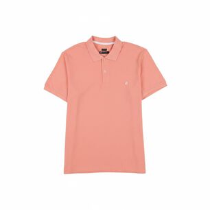 Polera B&aacute;sica Lisa Regular Manga Corta Cuello Piqu&eacute; Hombre Herald