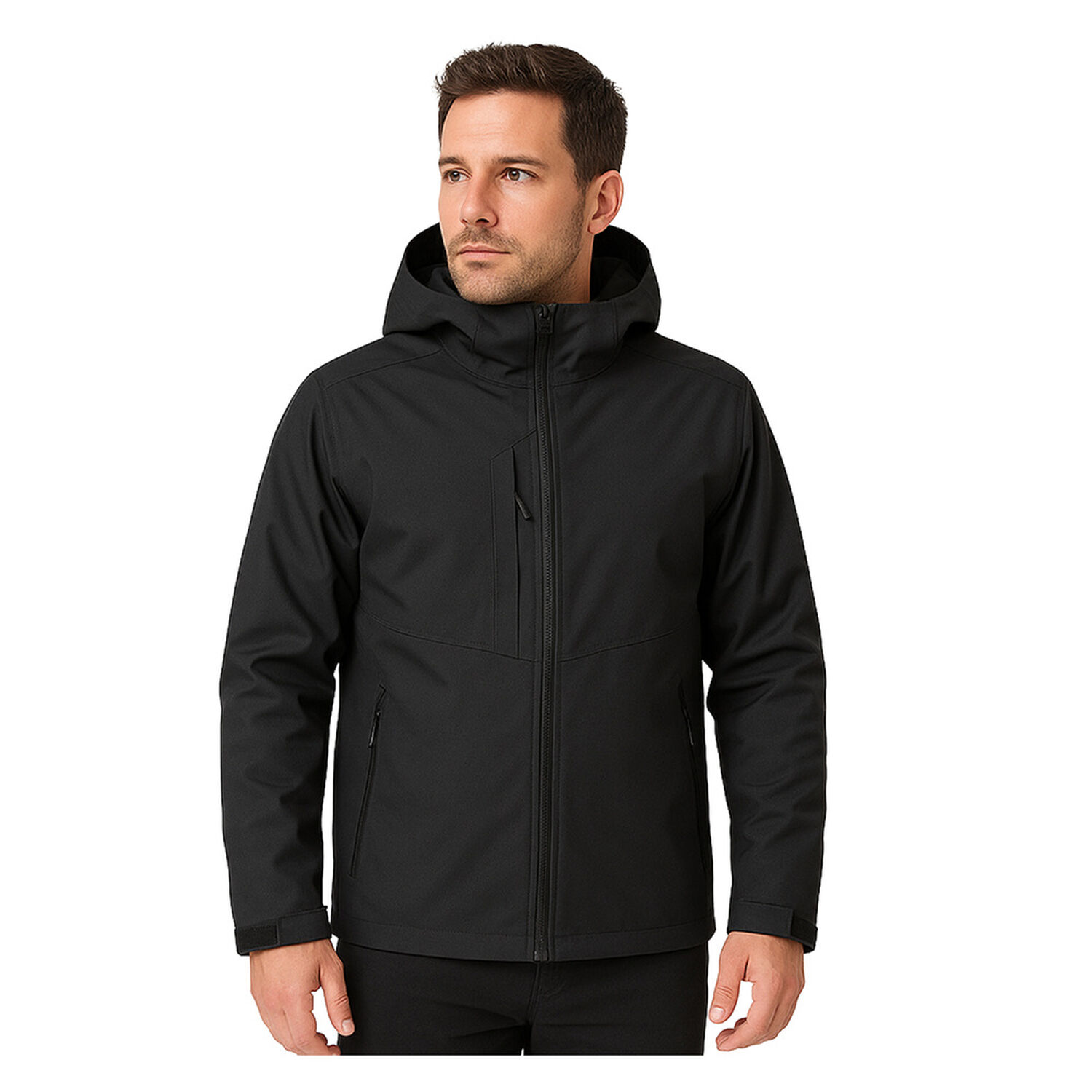 Chaqueta Softshell Con Gorro Chilote Hombre image number 0.0
