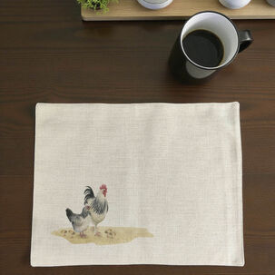 Set 6 Individuales De Lino 35x45 Repelente A Liquido-antimancha Md16