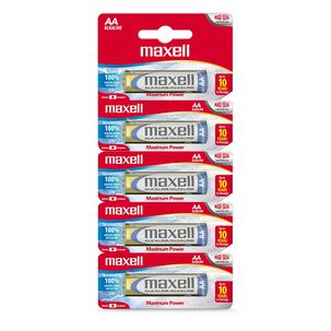 Pilas Alcalinas Maxell Tama&ntilde;o Aa 5 Unidades