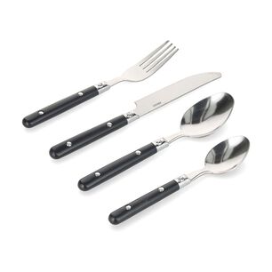 Cubiertos De Mesa Azhome Black / 16 Piezas