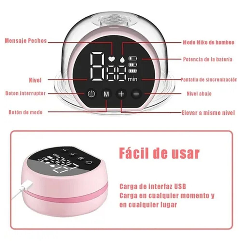 Extractor De Leche Materna Portatil Electrico Silencioso image number 1.0