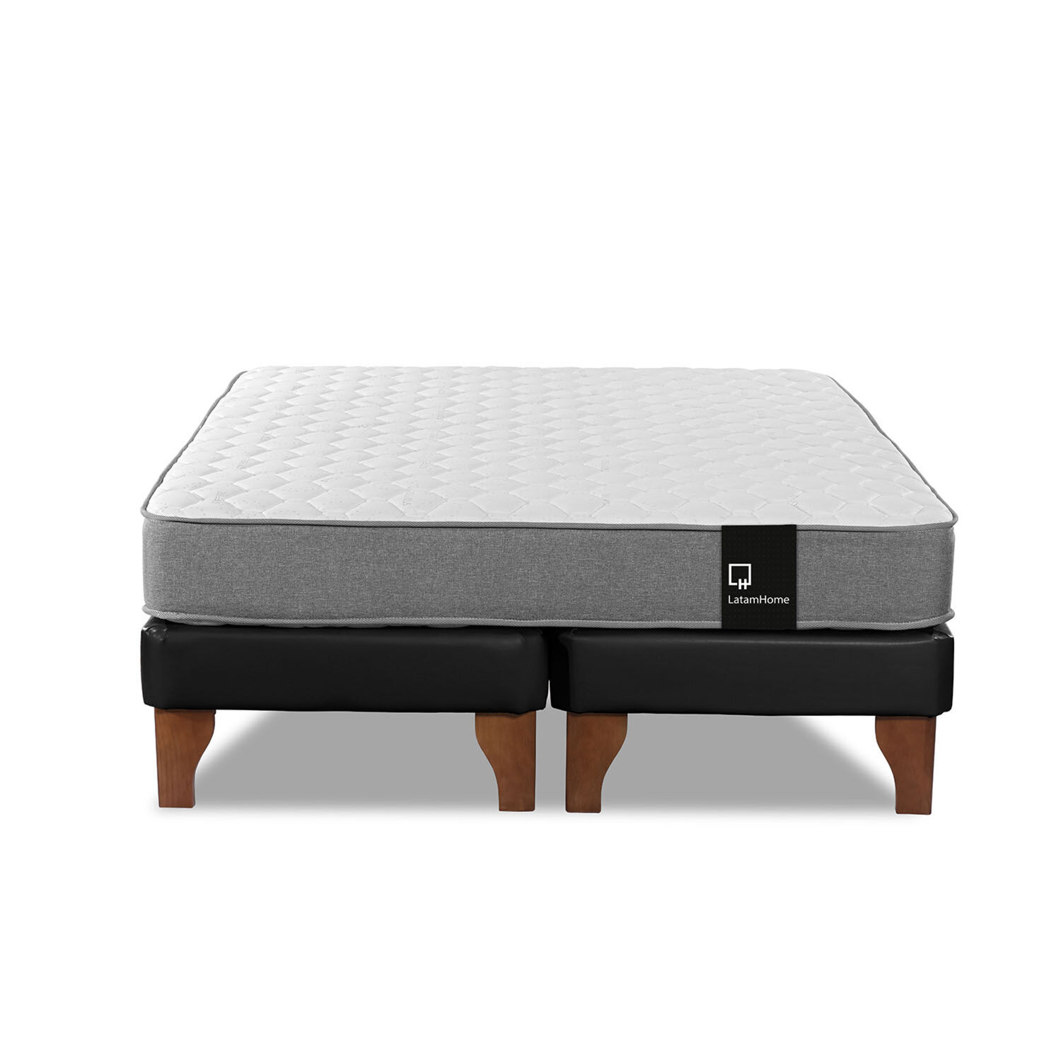 Cama Europea Zen Best Tela Pu Negro 2 Plazas image number 0.0