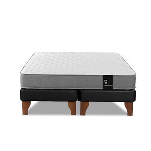 Cama Europea Zen Best Tela Pu Negro 2 Plazas