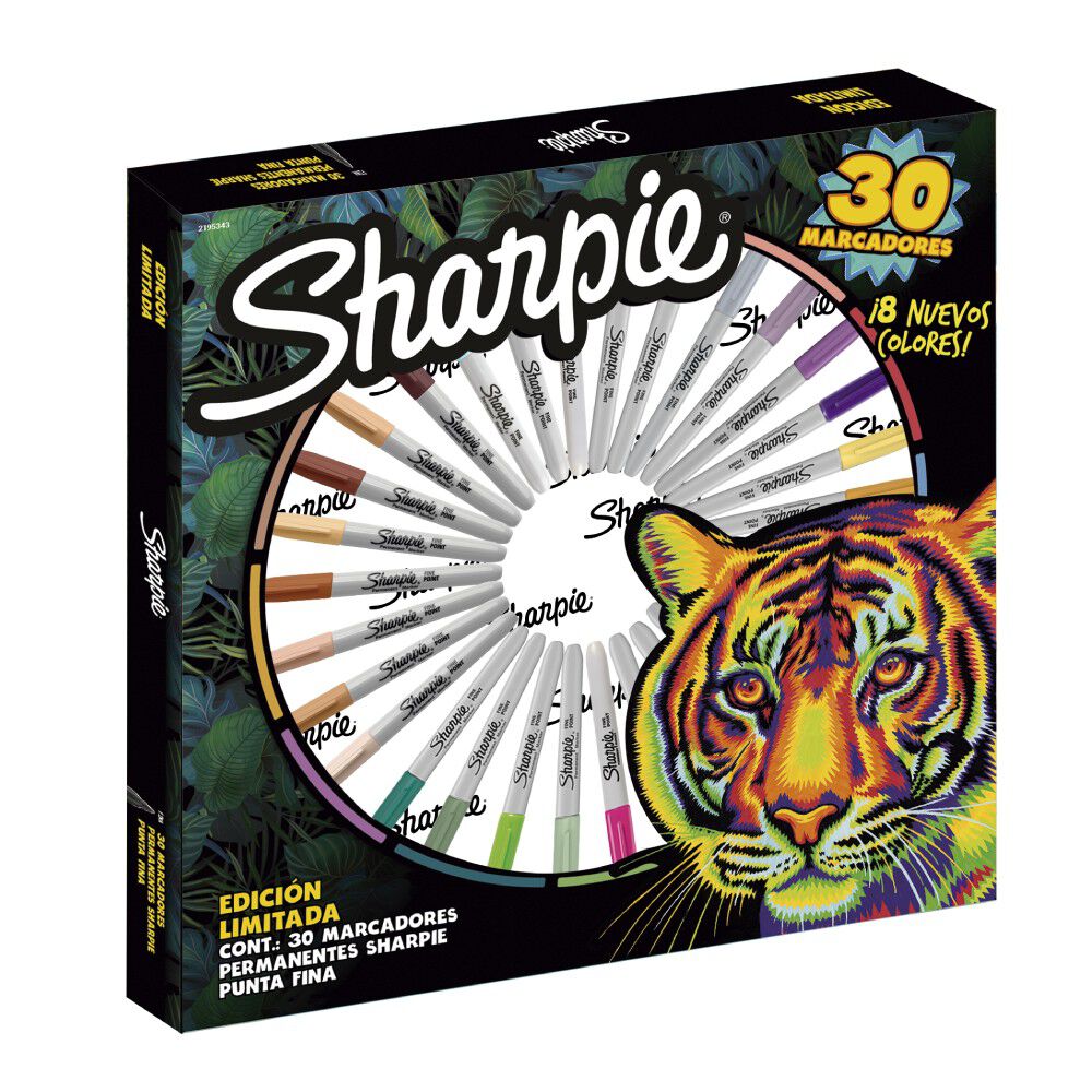 Ruleta Sharpie Earth 30 Marcadores Punta Fina image number 0.0