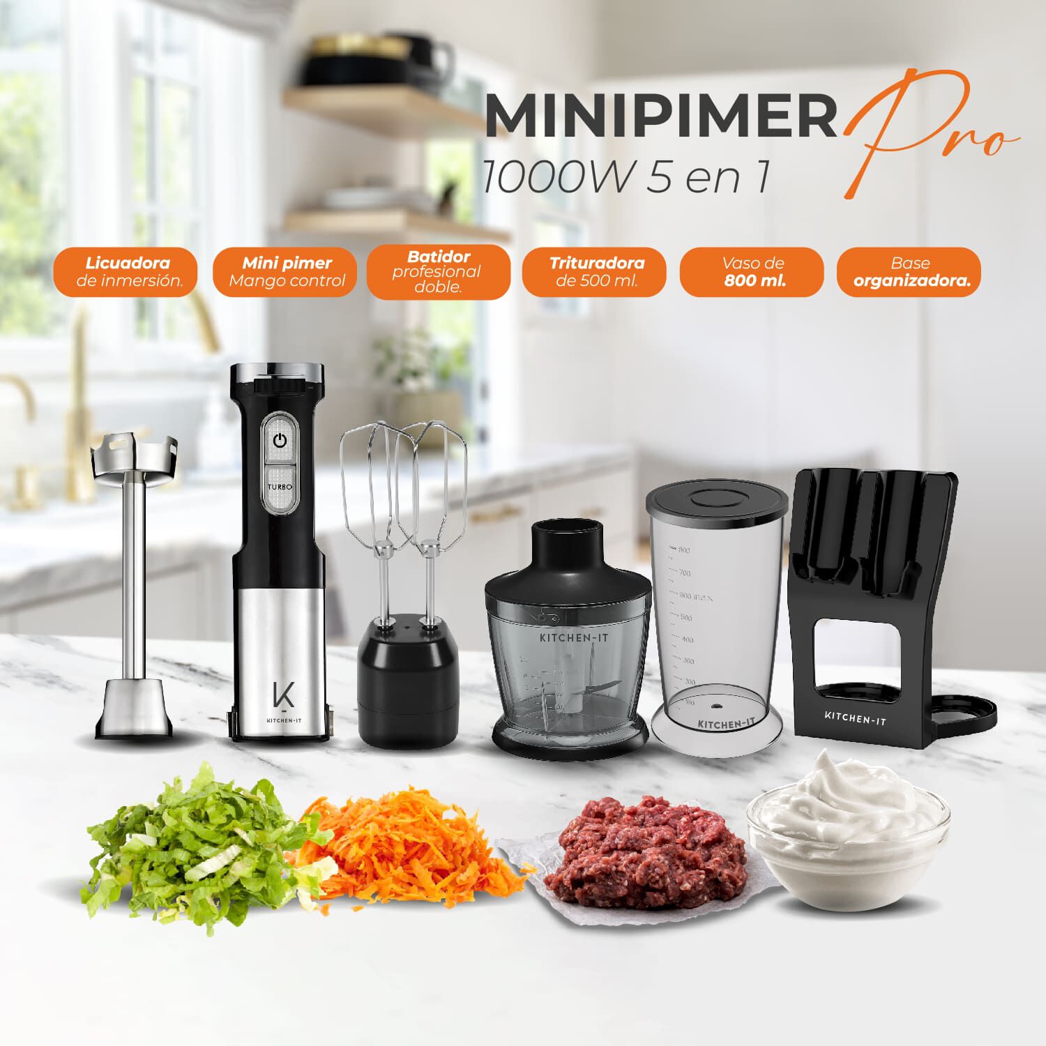 Minipimer Pro 1000w 5 En 1 image number 5.0