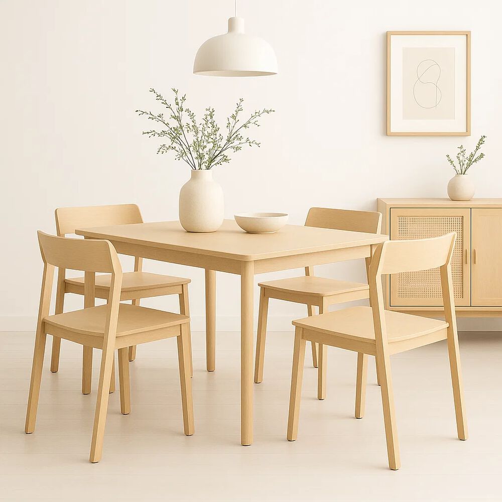 Pack De 4 Sillas De Comedor Madera Rover Viena Natural image number 2.0