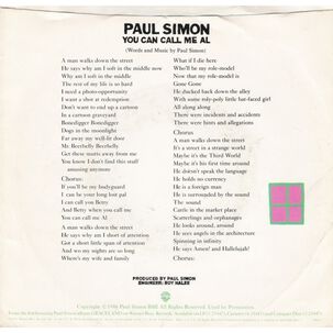 Paul Simon - You Can Call Me Al | 7" Single Vinilo Usado