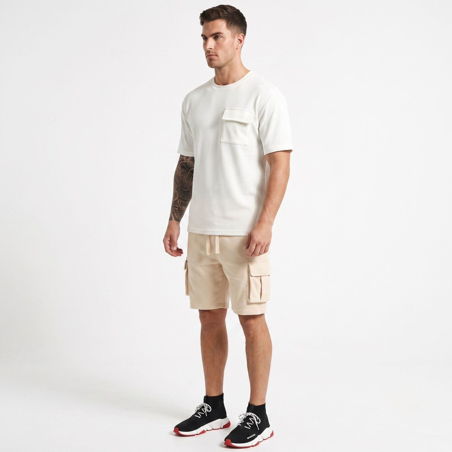 Conjunto Polo Y Short Verano Cargo Hombre image number 1.0