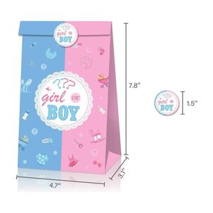 12 Bolsa De Revelacion De Genero Baby Shower Cotillon