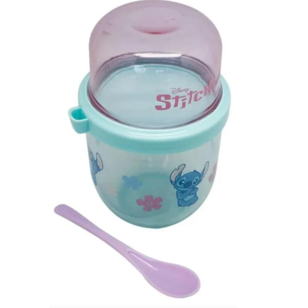 Vaso Yogurt Infantil Disney Stitch 450ml Con Cuchara image number 3.0