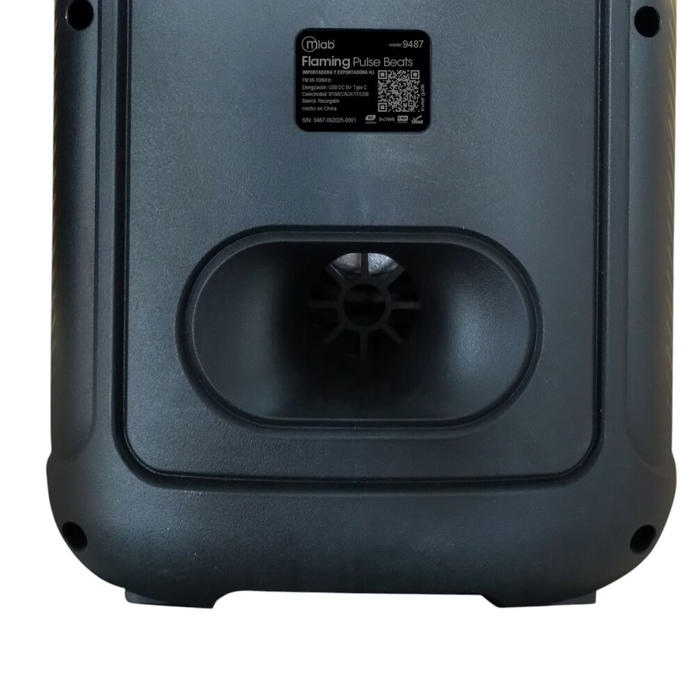 Parlante Bluetooth Flaming Light Flow 8" Rgb 20w Rms C/ Mic image number 3.0
