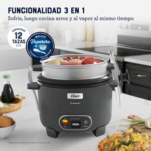 Arrocera 3 En 1 Oster 12 Tazas Diamond Force Ckstrc12dfske