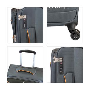 Set De 3 Maletas De Tela S+m+l Nautica Lisboa Gris