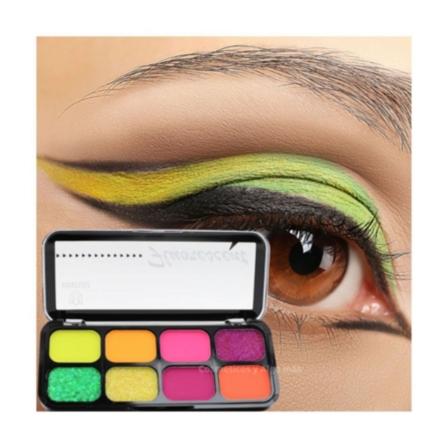 Paleta De Sombras De Cartera 8 Tonos Matte Neon Y Glitter image number 0.0