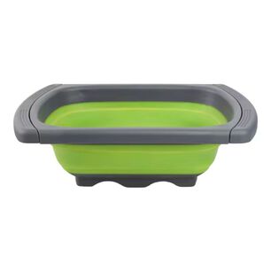 Colador Extensible Plegable Verde 39cm De Cocina Ideal