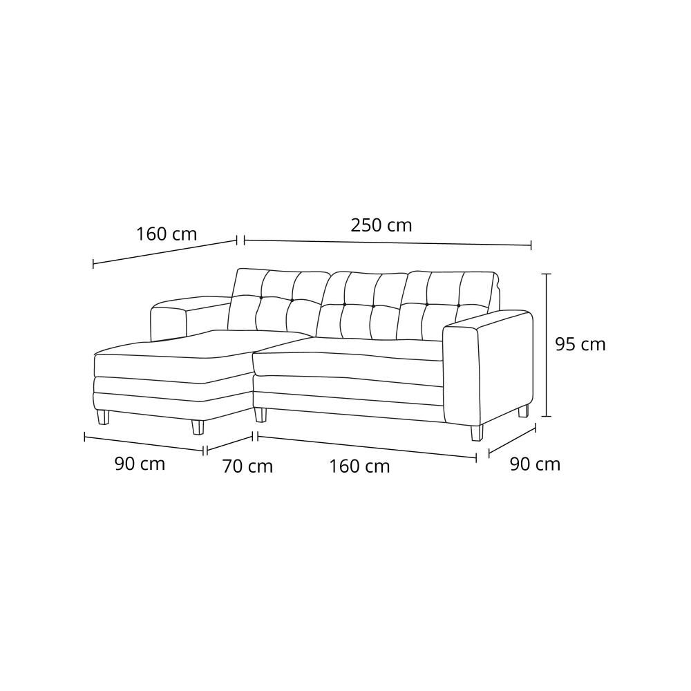 Sofá Seccional Living Factory Roma Izquierdo / 4 Cuerpos image number 5.0