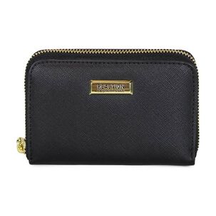 Billetera Mujer Trifold Negra Kenneth Cole