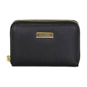 Billetera Mujer Trifold Negra Kenneth Cole