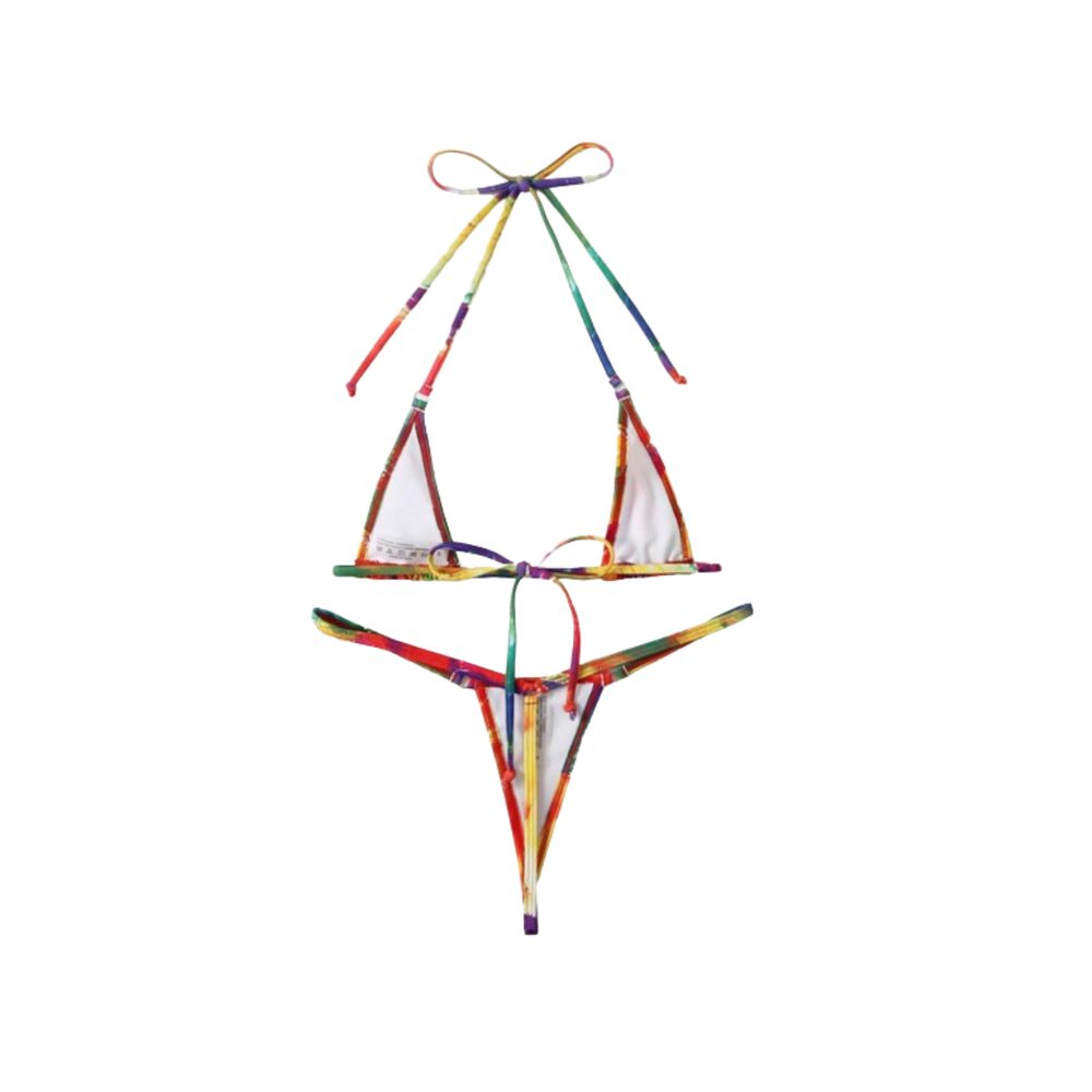 Traje Ba&ntilde;o Bikini Micro Tri&aacute;ngulo Con Estampado Muy Sexi image number 1.0