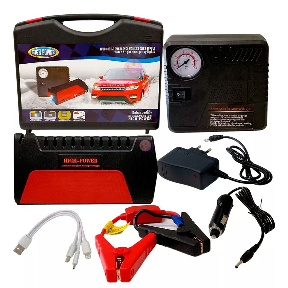 Partidor Bater&iacute;a De Auto Moto Kit Cargador Port&aacute;til 12v image number 4.0
