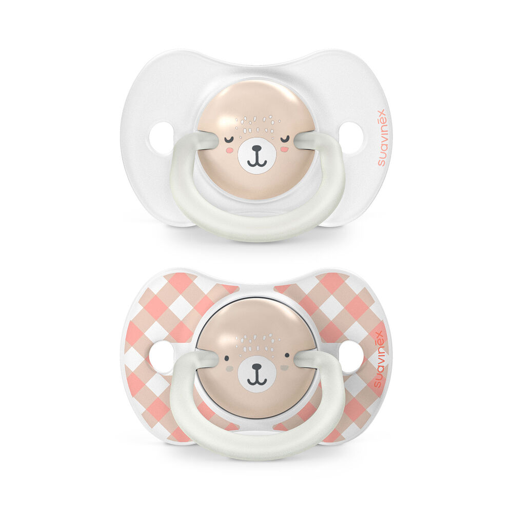 Chupete Noche Y D&iacute;a Fisiol&oacute;gico Silicona 0/6m 2u Wild Rosa image number 0.0