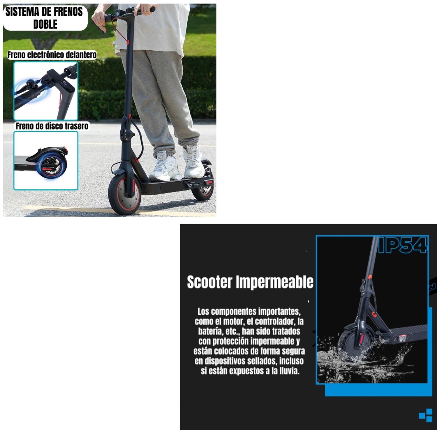 Scooter El&eacute;ctrico Aluminio Con App 30km 36v 350w E9pro image number 5.0