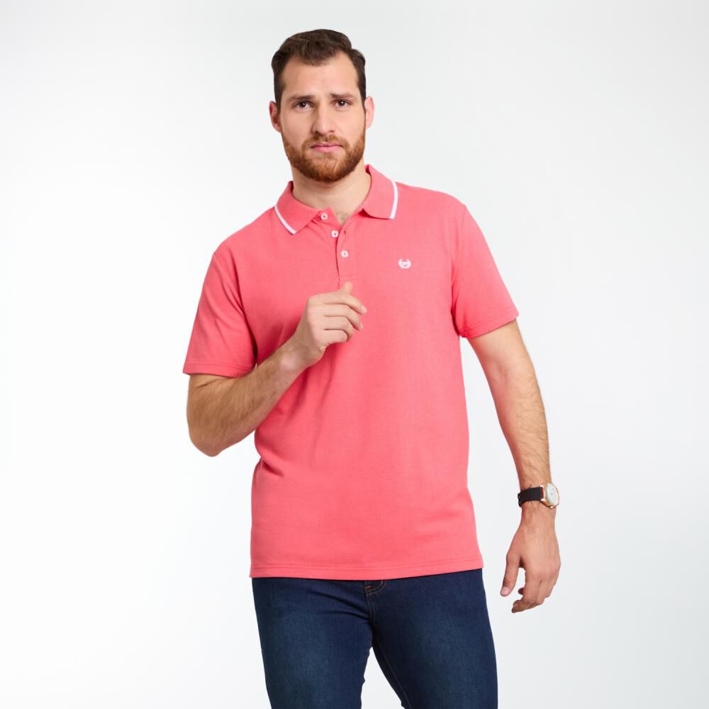 Polera Lisa Regular Manga Corta Piqué Hombre Peroe image number 0.0