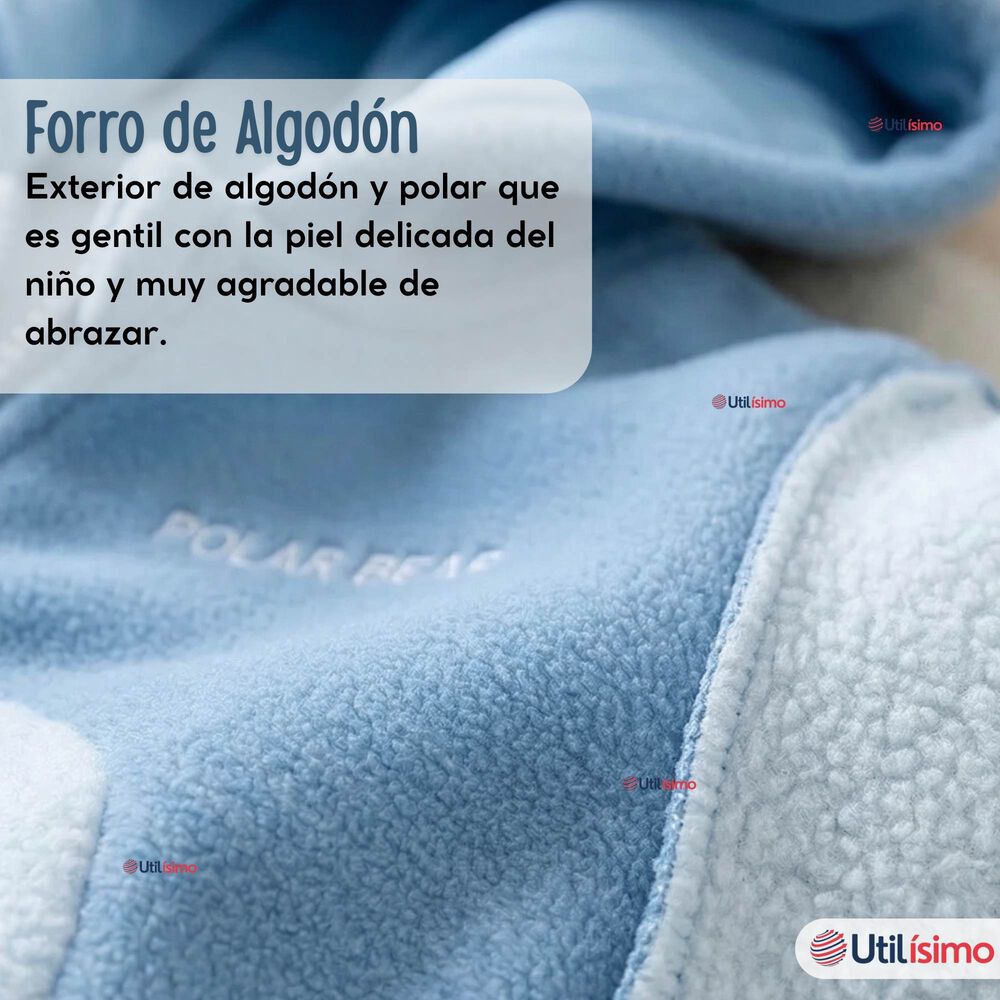 Poler&oacute;n Polar Con Capucha Invierno Beb&eacute; Ni&ntilde;o Arctic Bear image number 6.0