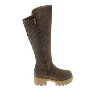 Bota Ni&ntilde;a Bordada Taupe Via Franca Art. Ni815-1 / Via Franca