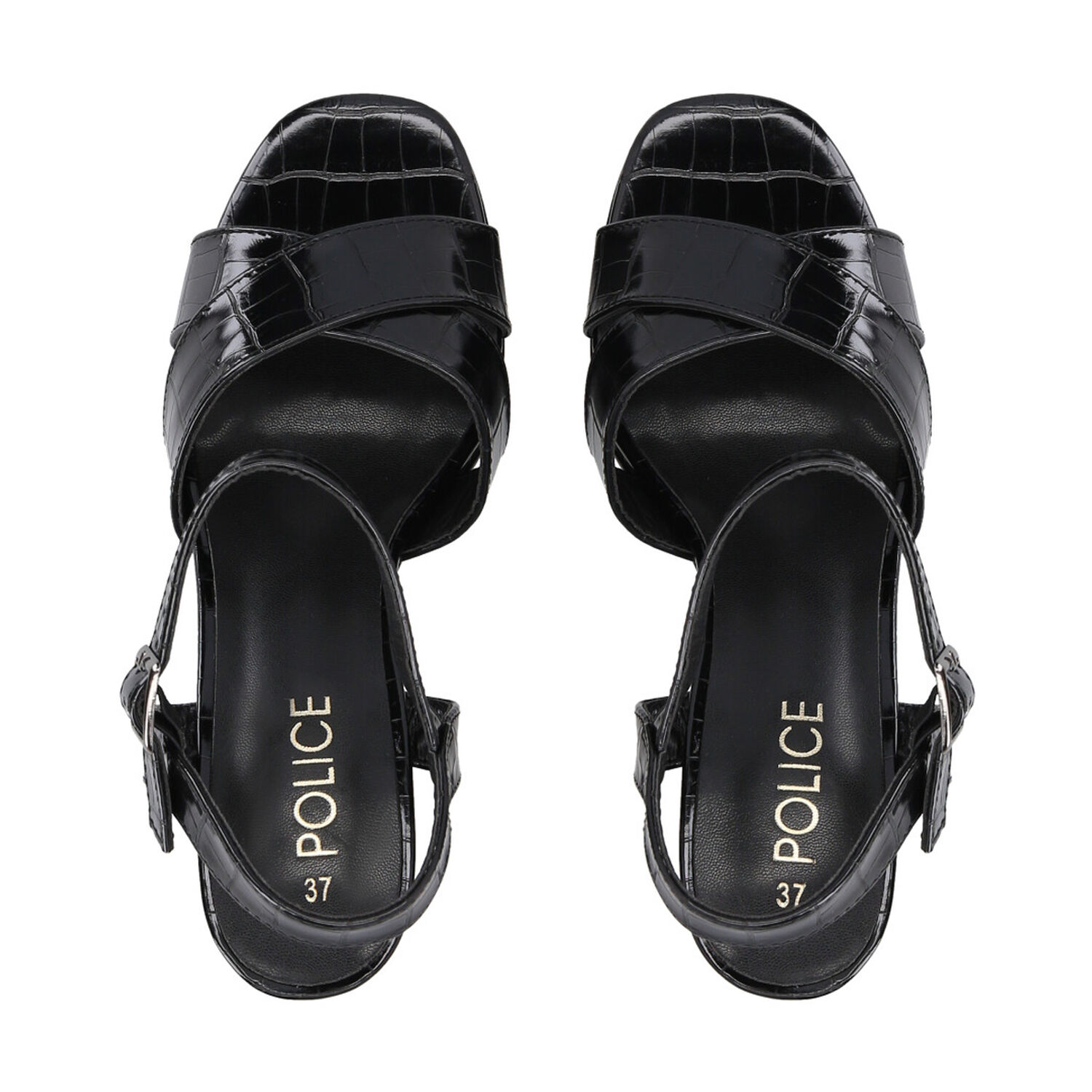 Sandalia Mujer Negro Taco Alto Jules Police image number 4.0