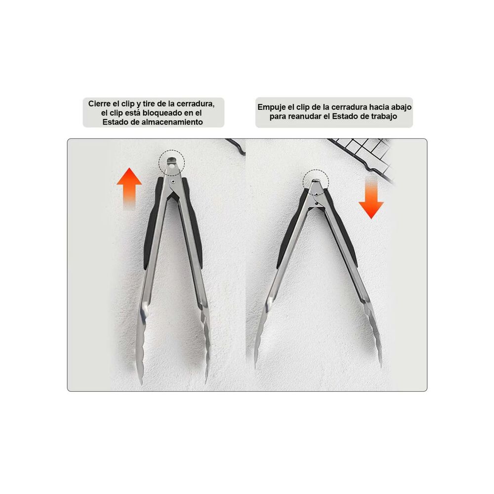 Pinzas O Tenazas De Cocina Para Pan Ensalada Asados Y Mas image number 2.0