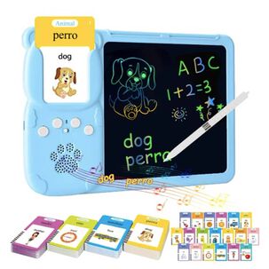 Tablero Did&aacute;ctico Con 255 Tarjetas Espa&ntilde;ol-ingl&eacute;s Para Ni&ntilde;os