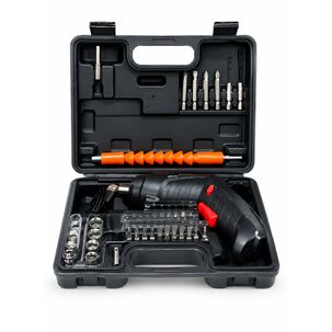 Taladro Destornillador Inal&aacute;mbrico Recargable + Accesorios