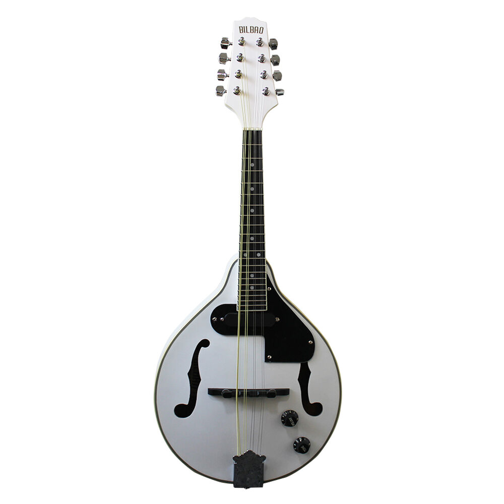 Mandolina Electroacústica Blanca Bilbao M30t-wh image number 0.0