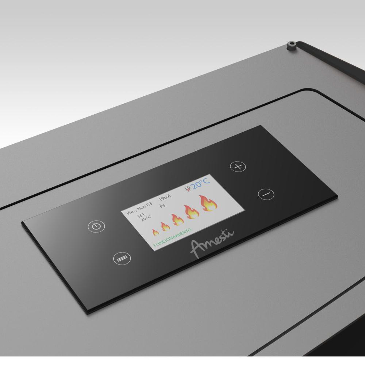 Estufa Pellet Amesti Slim 9000 Negro image number 2.0