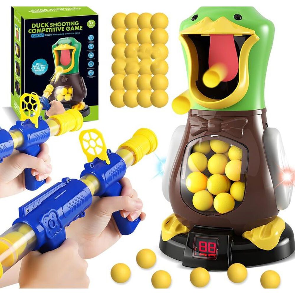 Lanzador Pistolas Pelotas Tiro Al Blanco Pato Juguete Ni&ntilde;os image number 4.0