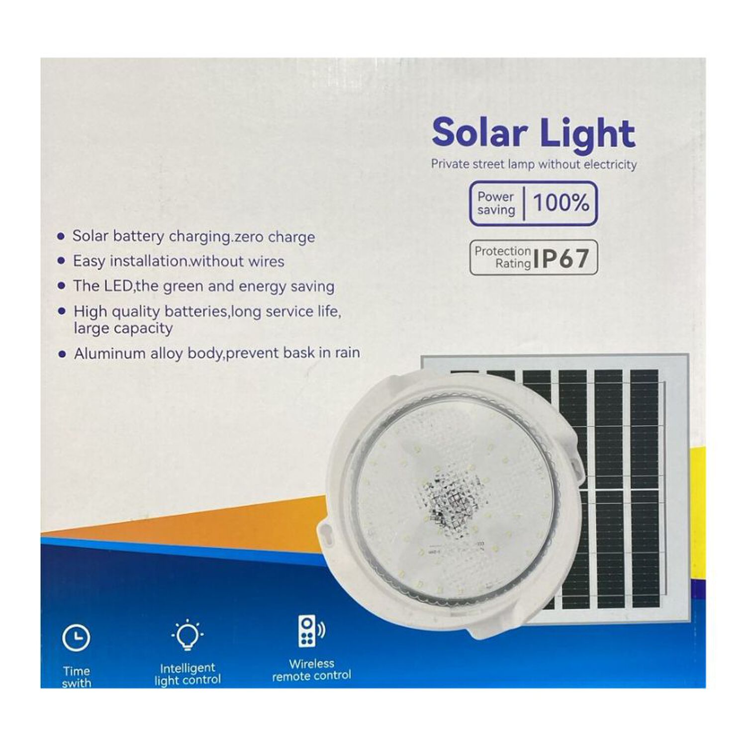 Foco Con Panel Solar Led Ip67 image number 5.0