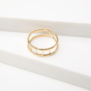 Anillo 19v69 Dorado Mujer Str473