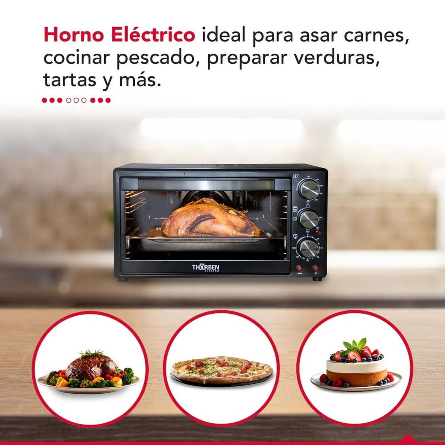 Horno El&eacute;ctrico 60 Litros 2200w Thor Magnum Oven 60 image number 3.0