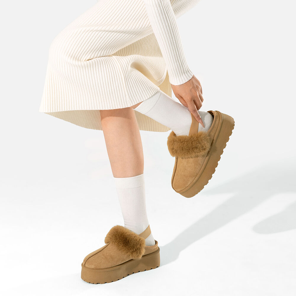 Zueco Tipo Pantufla Casual Mujer Moda Con Felpa Weide Sl26 image number 2.0