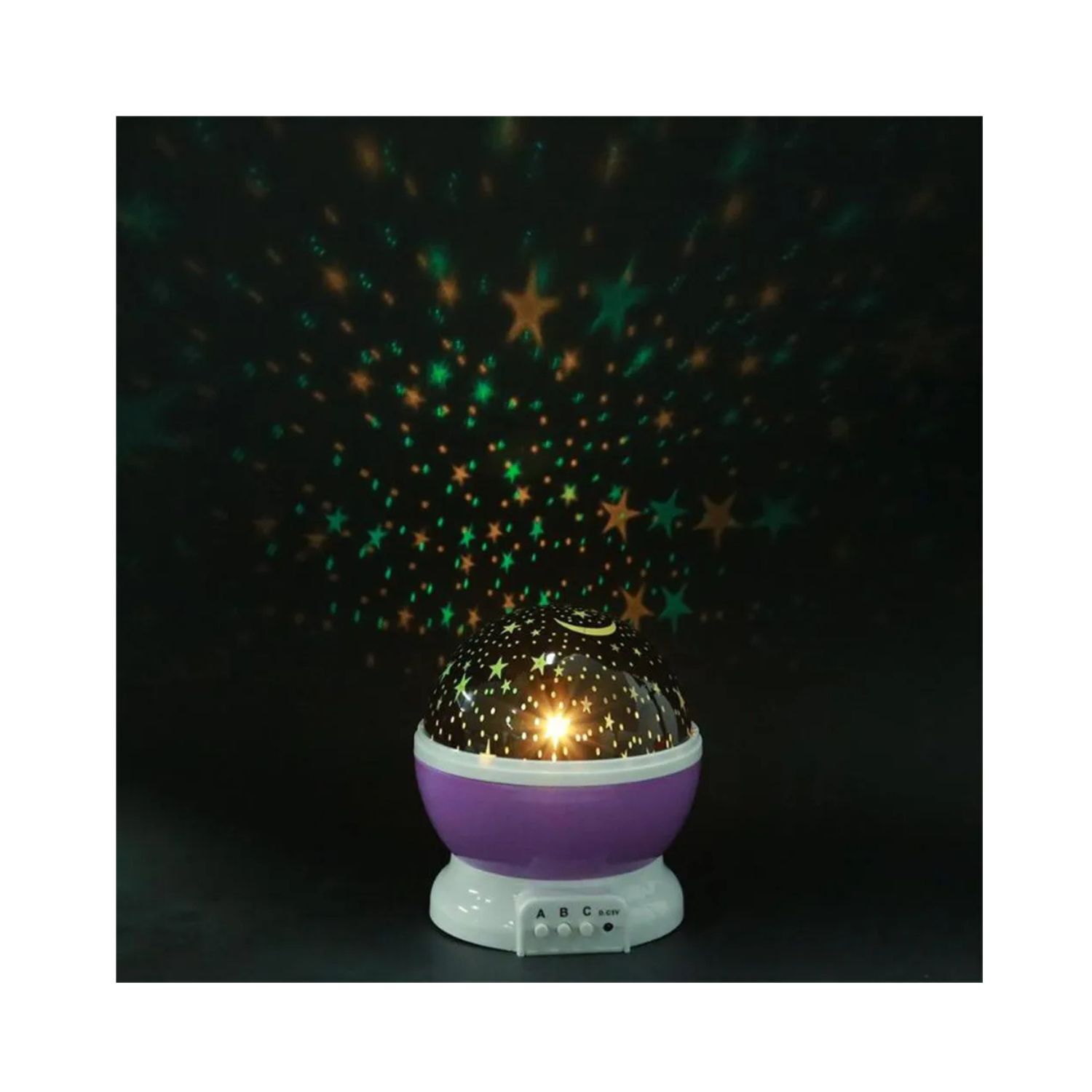 Proyector Espantacuco De Cielo Estrellado Luz Led Color Morado image number 1.0