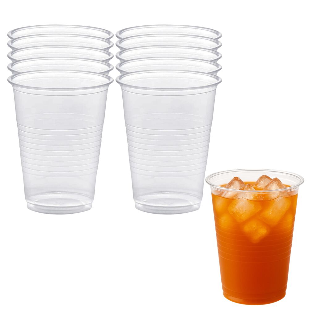 Set 50 Vasos Plastico 12oz 350ml Transparente Desechable image number 0.0