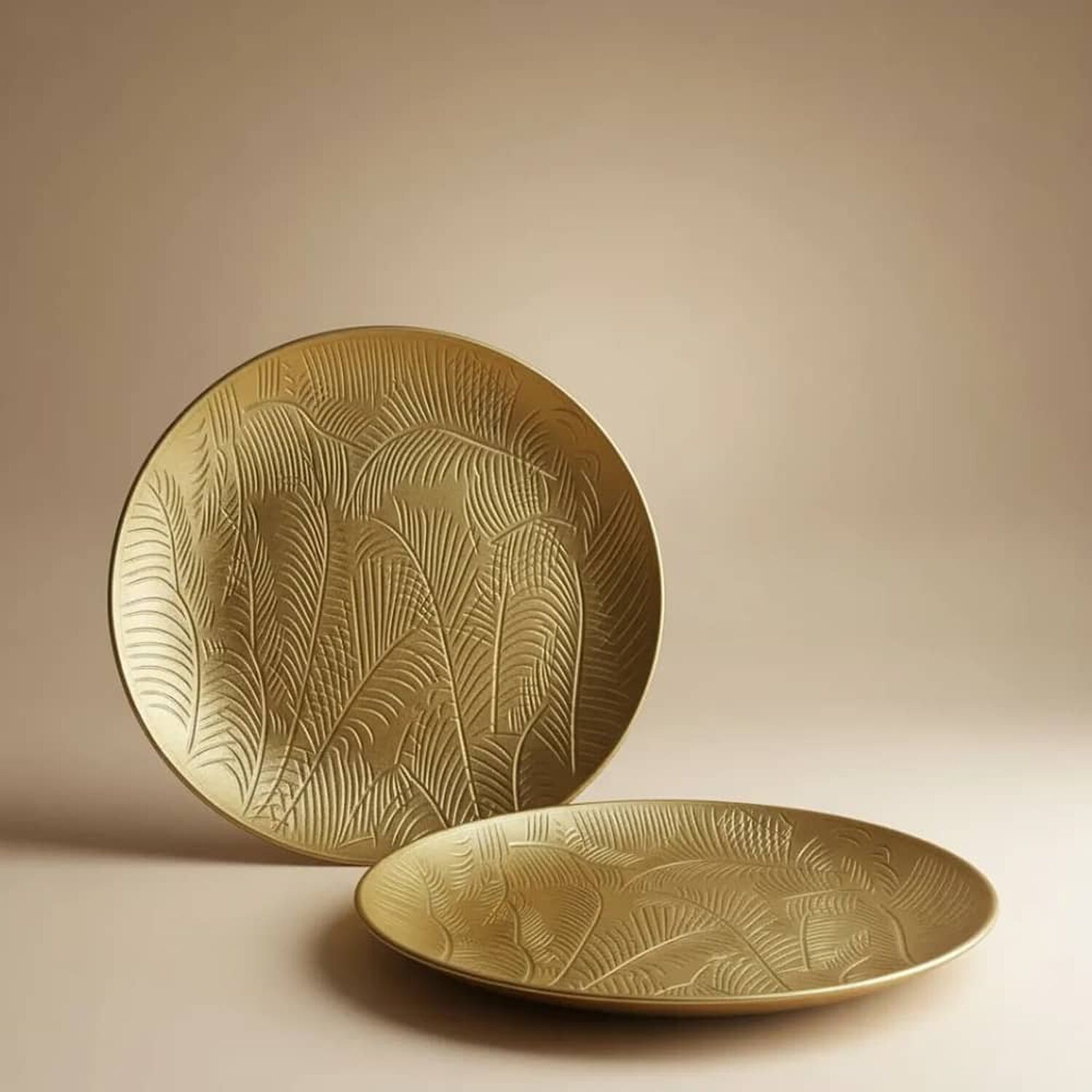 Set De 2 Platos Decorativos - Dise&ntilde;o Hojas image number 2.0