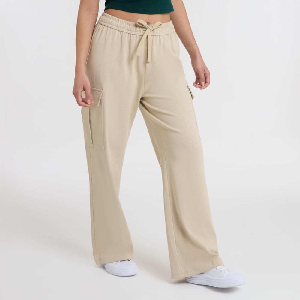 Pantalón De Buzo Tiro Medio Cargo Mujer Freedom image number 2.0