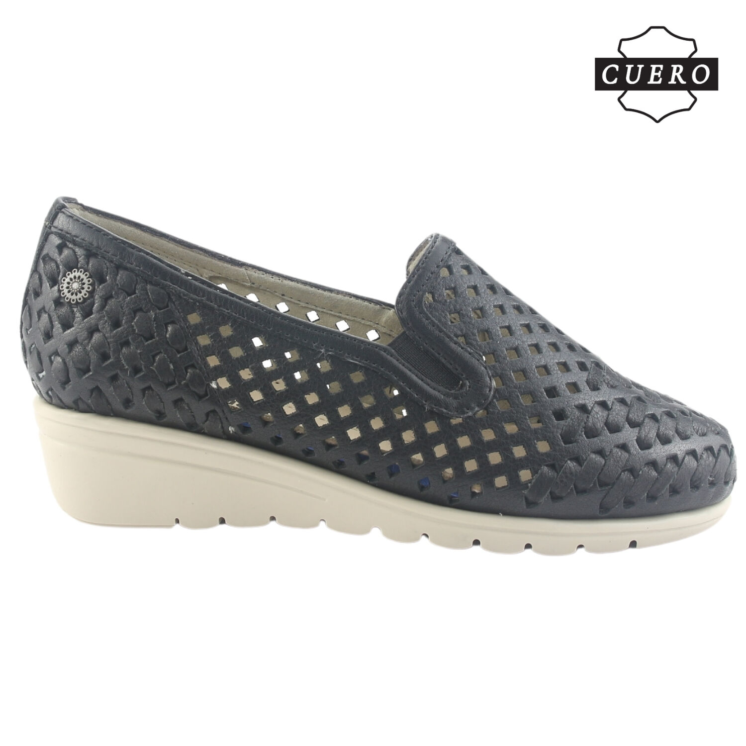 Zapato De Cuero Chalada Mujer Crose-1 Negro Casual image number 1.0