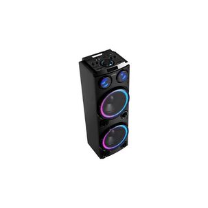 Parlante Karaoke Bluetooth Radio Fm Aiwa 50w X2 Aw-poc14 Color Negro