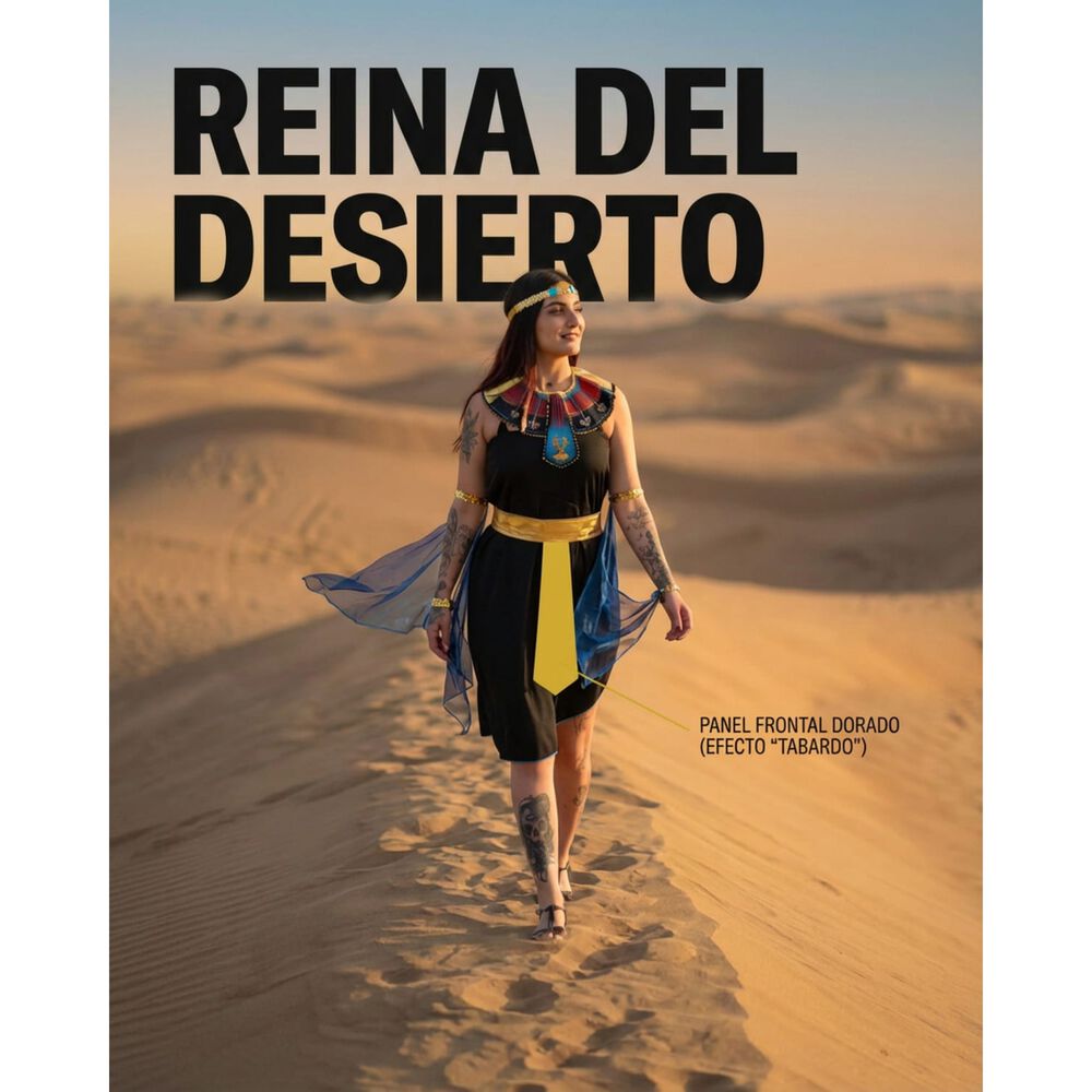 Disfraz De Mujer Faraona Egipcia Cleopatra Halloween image number 2.0